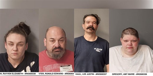 Two separate traffic stops leads to four arrests in Iowa County