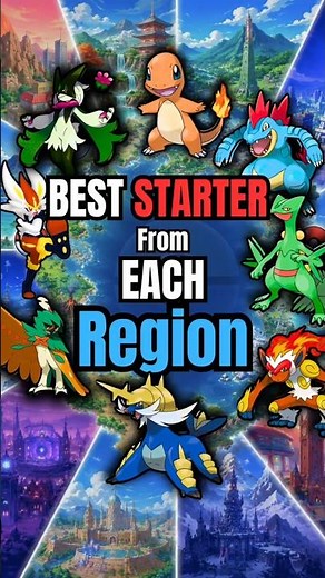 every Region's Best Starter (Expert Ranking) #pokemon