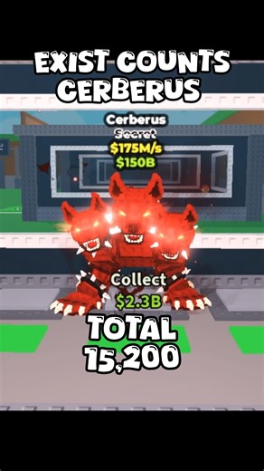 EXISTING GLOBAL COUNT CERBERUS 😱