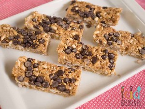 No bake chewy choc chip muesli bars