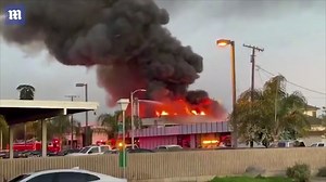 Fire erupts at Porterville Public Library In California