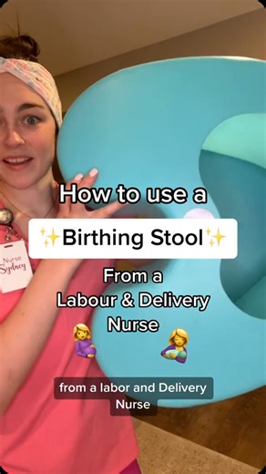 18K views · 458 reactions | How to use a birth stool from a labour & delivery nurse 櫓擄 Cannot be taken as medical advice. #labour #nurse #birth #newborn #baby #labouranddelivery #laboranddeliverynurse #midwife #epidural #csection #waterbirth #homebirth #doula #pregnant #pregnancy #newmom #firsttimemom #momtobe #birthingpositions #birthstool | Nurse Sydney | Facebook