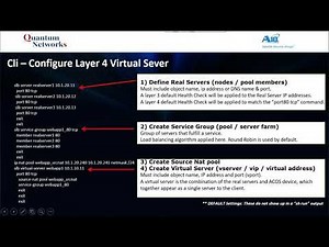 A10- Configure a Layer 4 Virtual Server in 4 Steps