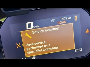 How to reset the service on the BMW R1250 GS?