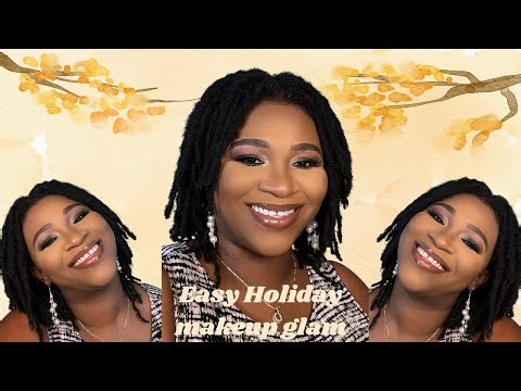 Makeup Tutorial for the Holiday Season | Very Simple & Very Beginner Friendly Festive Glam