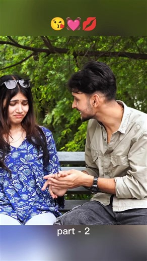 kiss prank on ruhi part 2 💋😘💯. #harshit #funny #brekup #love #heartbroken #hearttouching #prank