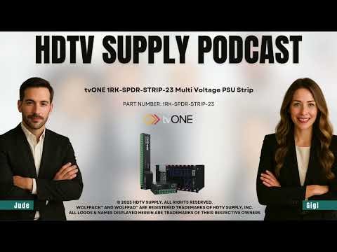 tvONE 1RK-SPDR-STRIP-23 Multi Voltage PSU Strip