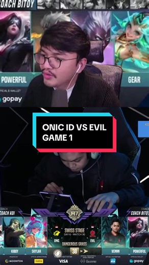 ONIC ID VS EVIL - GAME 1 || SWISS STAGE || M7 World Championship #onicid #onicesport #MLBBM7 #MLBB #mlbbcreatorcamp