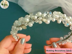 How to Make Simple Pearl Bridal Crown | Wedding Decoration Ideas