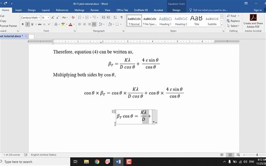第5节- Origin分析XRD数据-利用Williamson- Hall图计算晶粒尺寸和微观应力