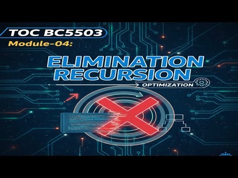 Bcs503 VTU Elimination of left recursion 5th Sem TOC S → Sa | Sb| aA| BA →Ab| aBB | a| b
