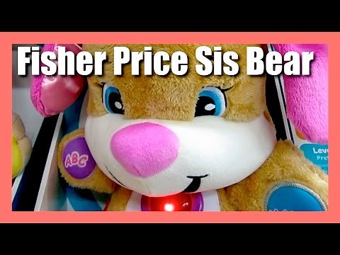 Fisher Price Laugh and Learn SIS Bear Baby Toy Learn 50 Songs and Phrases With Sis