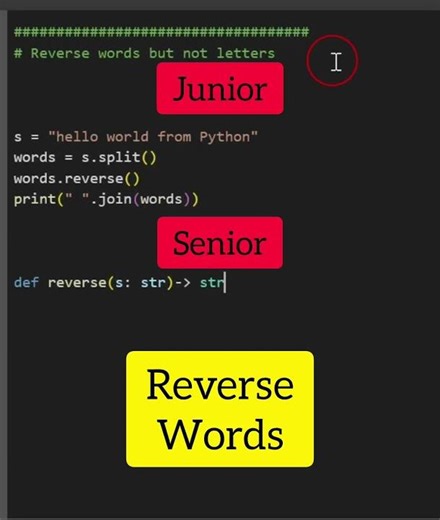 Let's learn how to reverse words in Python