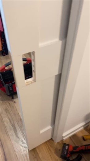 2.2K views · 4 comments | Installing a mortise lock on a blank door. #millwork #doorhardware #lock | Pine Row Furniture | Facebook