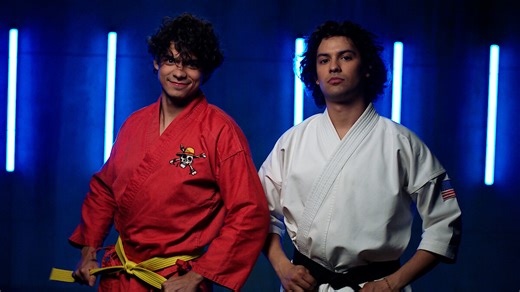 Iñaki Godoy from 'ONE PIECE' Visit the 'Cobra Kai' Set