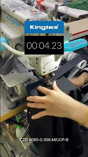 Kingtex CTD 9085 -- Elastic Waistband Ring Attaching/ Cylinder Bed Interlock Sewing Machine