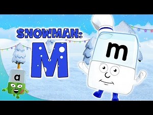 Alphablocks - Letter M | Spelling 'SNOWMAN' | Phonics for Kids | Learning Blocks | #Christmas