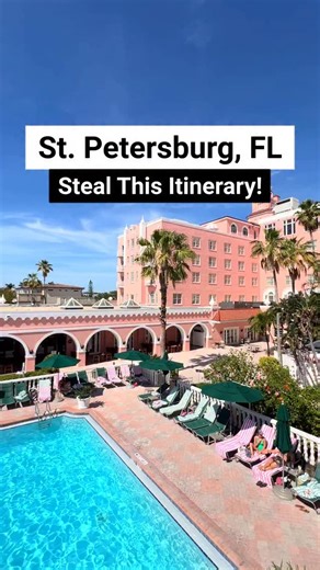 Victoria + Terrence on Instagram: "The perfect St Pete Florida itinerary 💗 This itinerary for Saint Petersburg Florida is a wonderful way to spend a weekend in the area! From museums to stunning beaches and even a historic hotel, we love St Pete Florida! Comment ‘MAP’ and I will send you more about my custom Florida map with over 800+ incredible locations, hidden gems, and cool resorts like this! . . . . . . . #reels #adventure #nature #discoverearth #welivetoexplore #wildernessculture #amongth