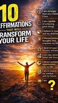 10 Powerful Affirmations for Success, Confidence & Happiness