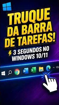 Taskbar shortcut in 3 seconds ⚡ Windows 10 and 11