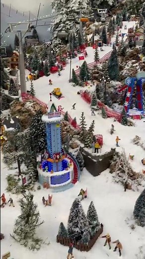 Check out this HUGE Lemax Christmas Village Display! 🤩✨