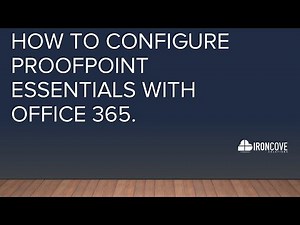 Video 3 How to Configure Proofpoint Essentials with Office 365. Call today (888) 959-2825