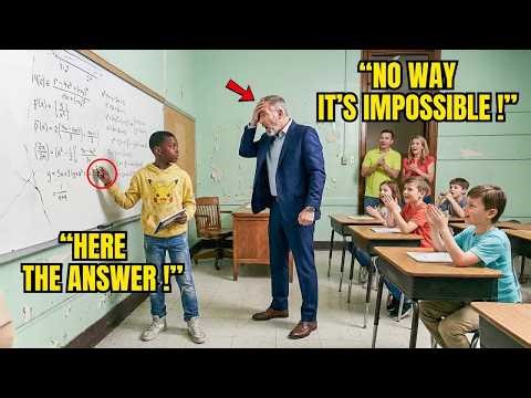 Math Professor Gave Black Student “Impossible” Problem — Student's Response Made Him Speechless