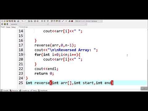 How to Reverse an Array using Recursion in C++