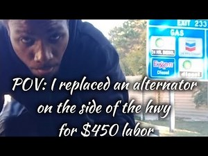 HOW TO REPLACE ALTERNATOR & BATTERY ON THE SIDE OF THE HWY | 2015 CHEVY TRAVERSE LS | DIY