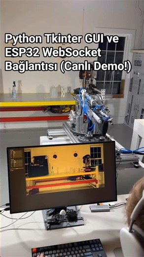 Python Tkinter GUI ve ESP32 WebSocket Bağlantısı (Canlı Demo!) #shorts