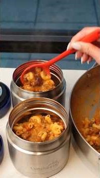 First school lunchbox of 2026! From leftover chili to Chili Mac