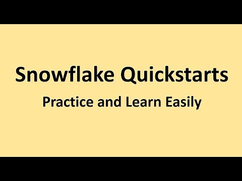 Snowflake Quickstarts
