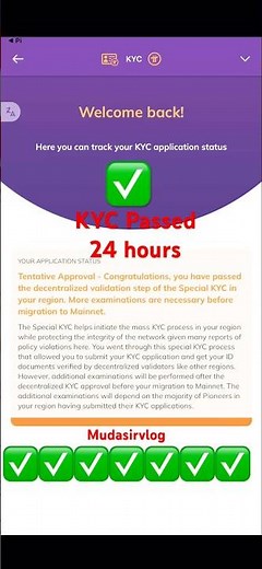Tentative approval | Pi network | Pi kyc verification | 24-H ✅ #pikycverification #pinetwork #shorts