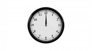 12 hour clock rotate, hour and minute hands rotate, elegant wall clock.