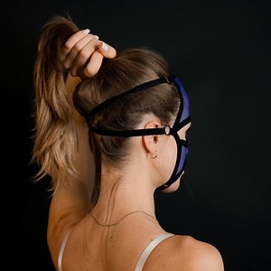 Blue BDSM Mask, Fetish Mask, Mistress Mask, Full Face Mask, Submissive Mask, Blindfold Mask, Fetish Mask, Bondage Mask, Kinky Mask - Etsy