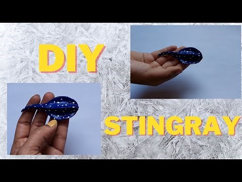 How to make Stingray Fish | Clay Stingray Fish | Miniature Stingray | Air Dry Clay Tutorial