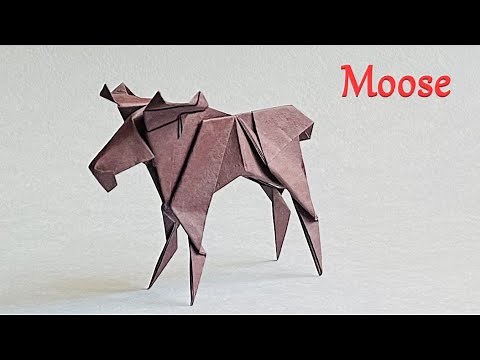 Origami Moose, revised step by step tutorial