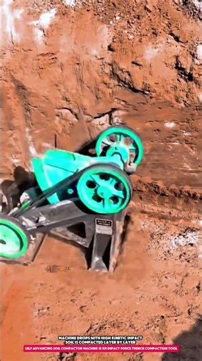 Self Advancing Soil Compactor Machine 15 kN Impact Force Trench Compaction Tool