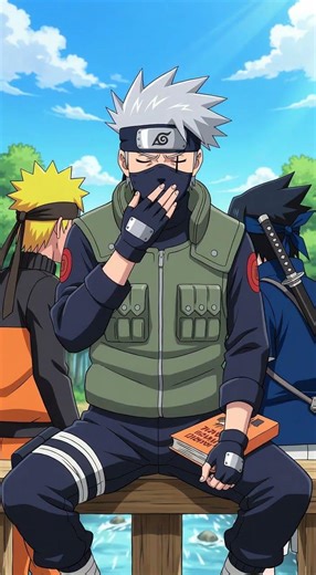 Naruto and Sasuke arguing infront of Kakashi