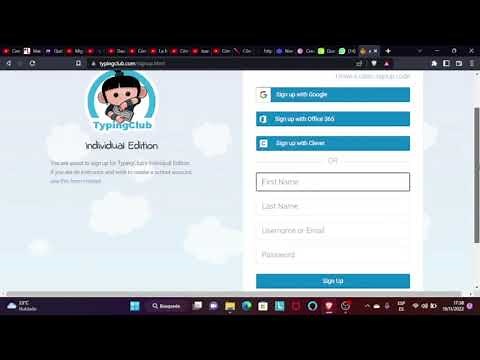 Crear una cuenta en Typing Club para aprender mecanografía .