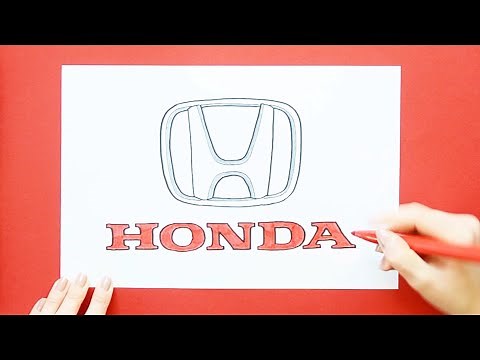 How to draw Honda Logo