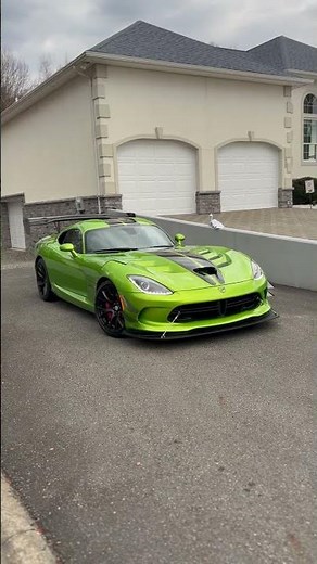 Snakeskin Green 2017 Dodge Viper GTC ACR Extreme with 481 Miles!