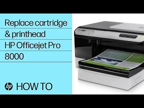 Replace the ink cartridges and printhead | HP Officejet Pro 8000 Printer (A809a) | HP Support