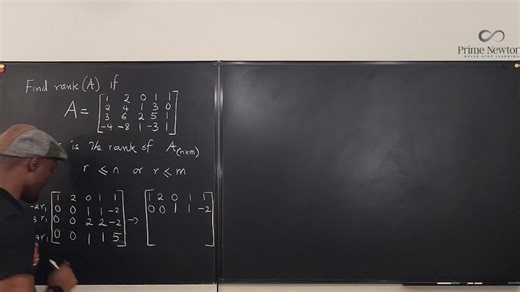 矩阵的秩 The rank of a matrix