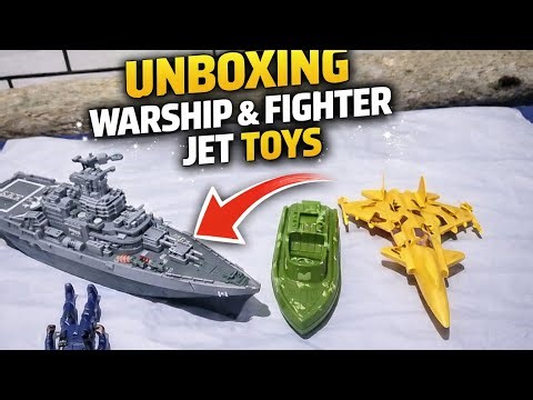 Realistic Fighter Jet Toy Unboxing ✈️ | Military & Vehicle Toys