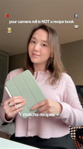 how I save recipes on my iPad 📲📓🍵 no more screenshots #ipadmini7 #digitalnotes #ipadplanner