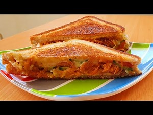 Cheesy Veg sandwich Recipe | Vegetable Sandwich