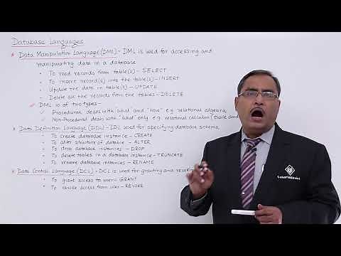DBMS - Database Languages