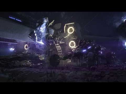 Heavy Rain And Thunder Sounds for relaxing or sleeping | Repairs On An Alien Planet Ambience