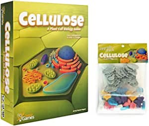 Cellulose Bundle: A Plant Cell Biology Game and Component Upgrade Pack: Strategy Board Game with Accurate Science - Science Games for Biology - Educational Board Games